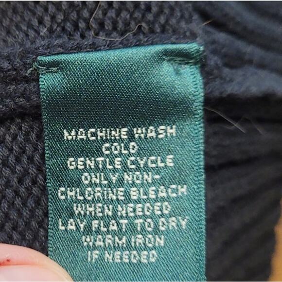 🖤 VTG Lauren Ralph Lauren Fair Isle Shawl Collar Sweater – 1X – Cozy Classic - Picture 8 of 9